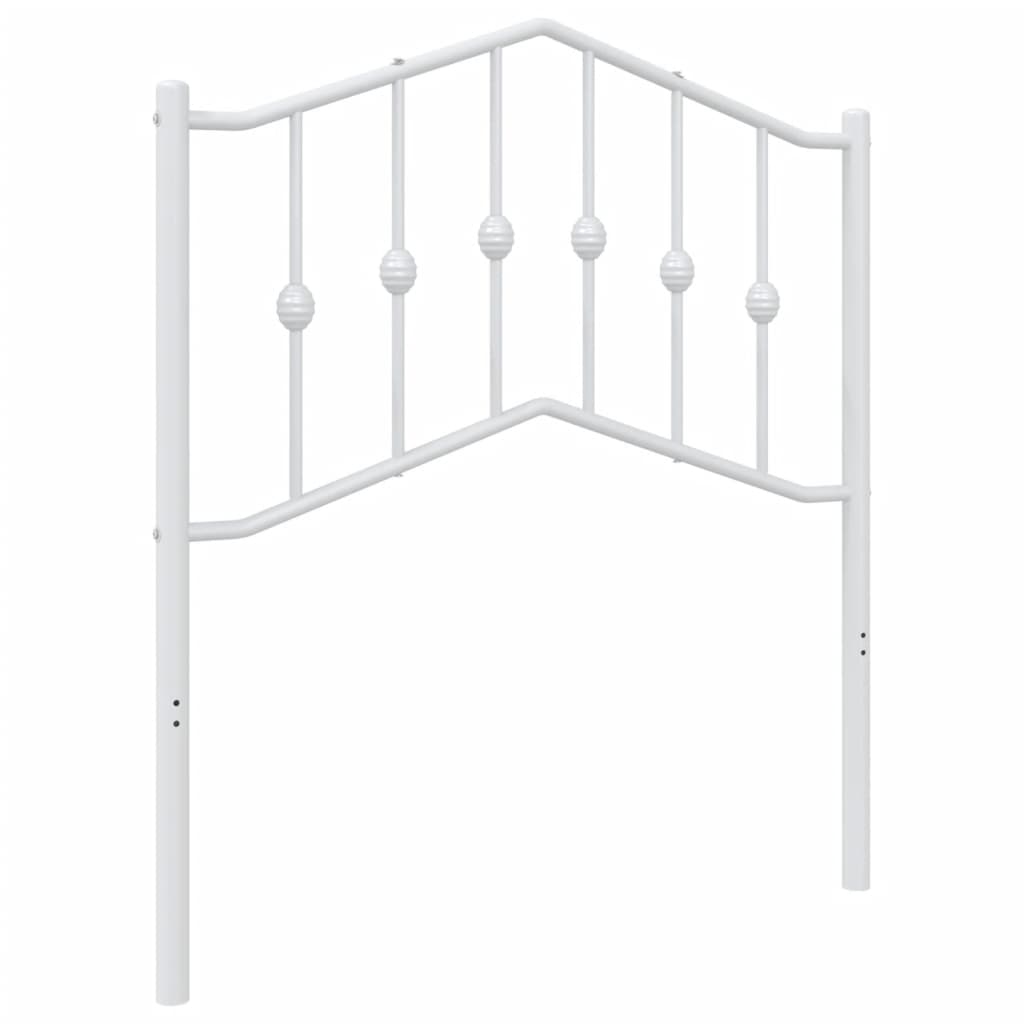 Hoofdbord Metaal 80 cm Wit