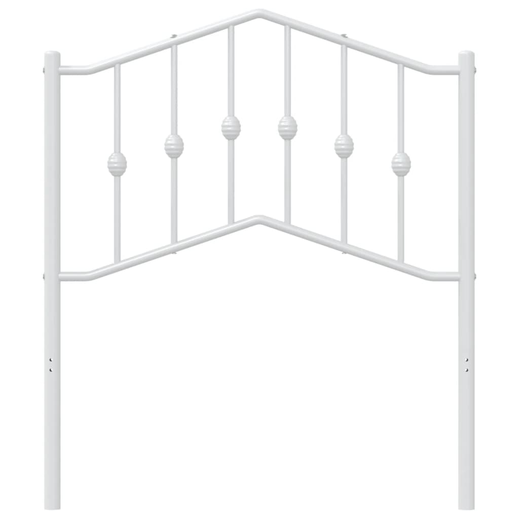 Hoofdbord Metaal 80 cm Wit