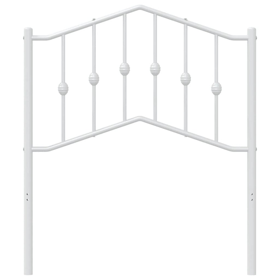 Hoofdbord Metaal 80 cm Wit