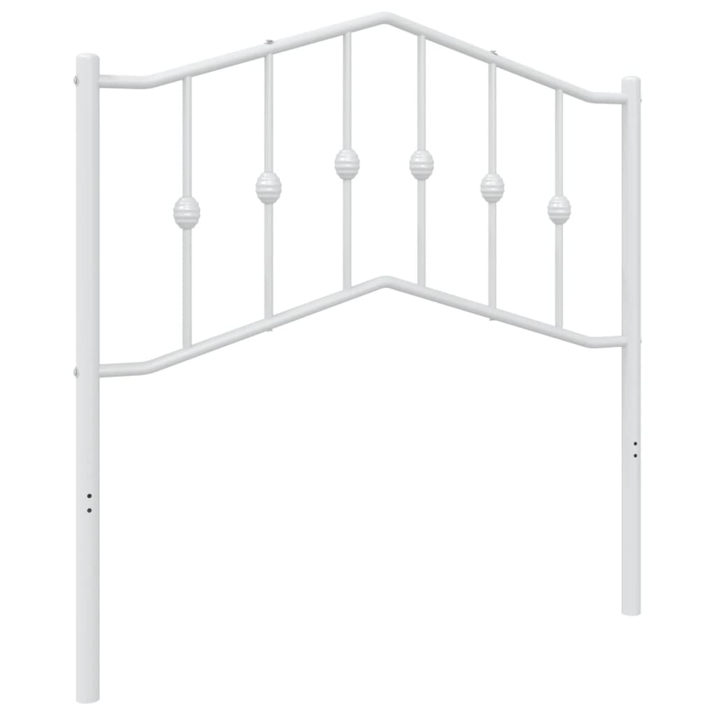 Hoofdbord Metaal 90 cm Wit