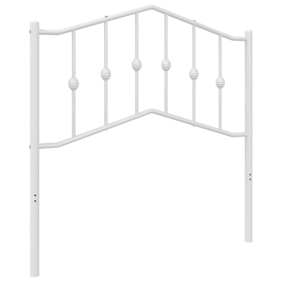Hoofdbord Metaal 90 cm Wit