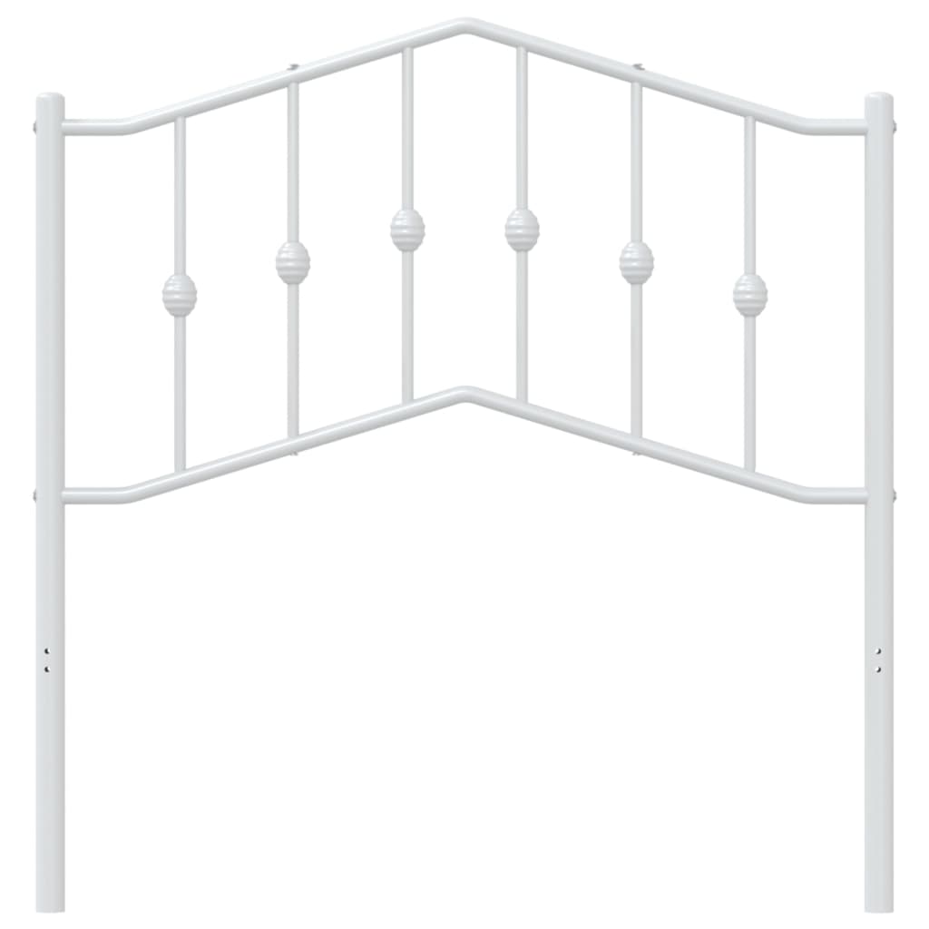 Hoofdbord Metaal 90 cm Wit