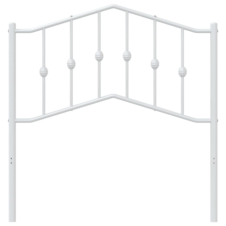 Hoofdbord Metaal 90 cm Wit