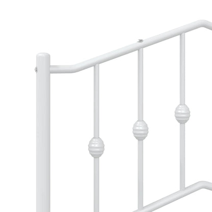 Hoofdbord Metaal 90 cm Wit