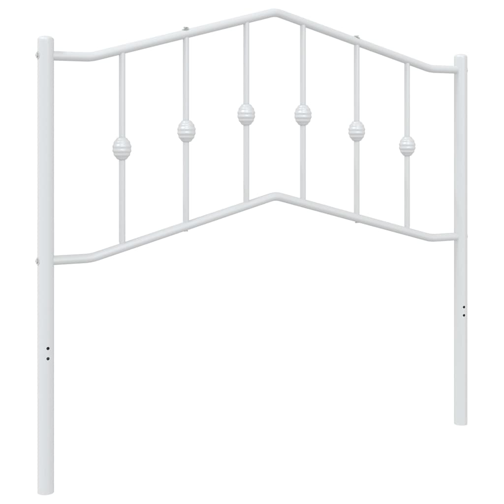Hoofdbord Metaal 100 cm Wit