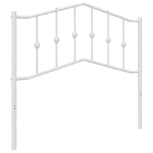 Hoofdbord Metaal 100 cm Wit