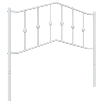 Hoofdbord Metaal 100 cm Wit