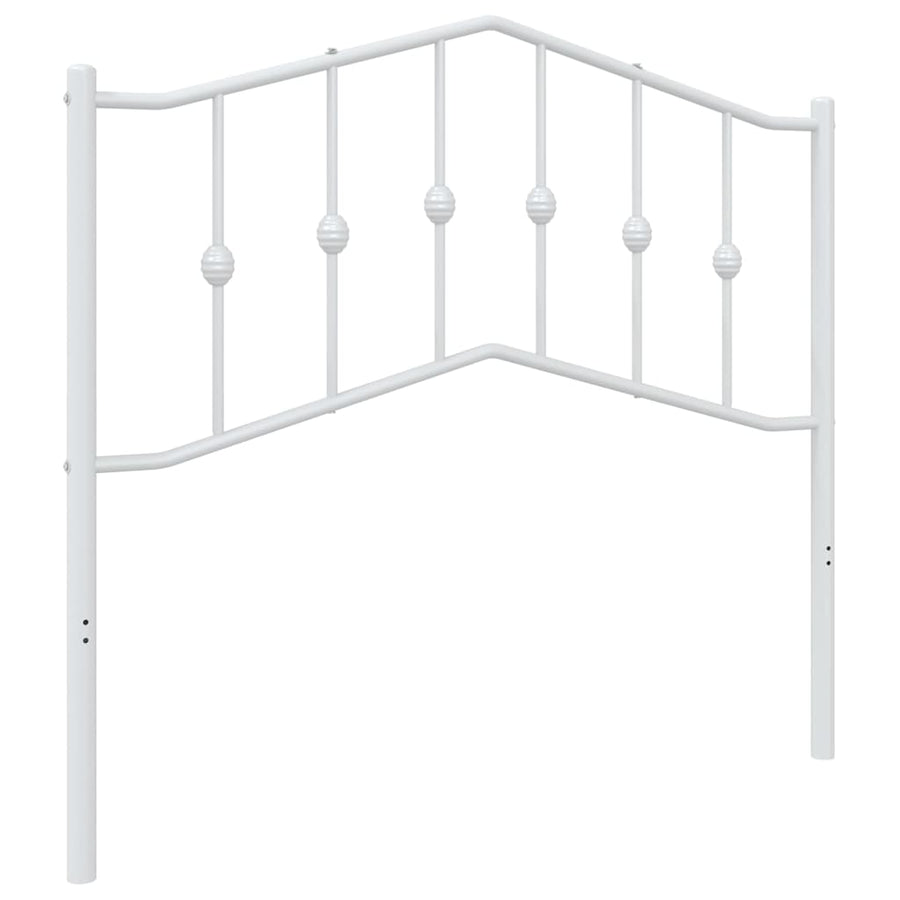 Hoofdbord Metaal 100 cm Wit