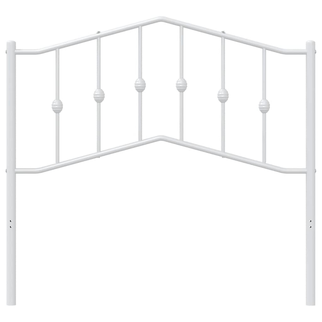 Hoofdbord Metaal 100 cm Wit
