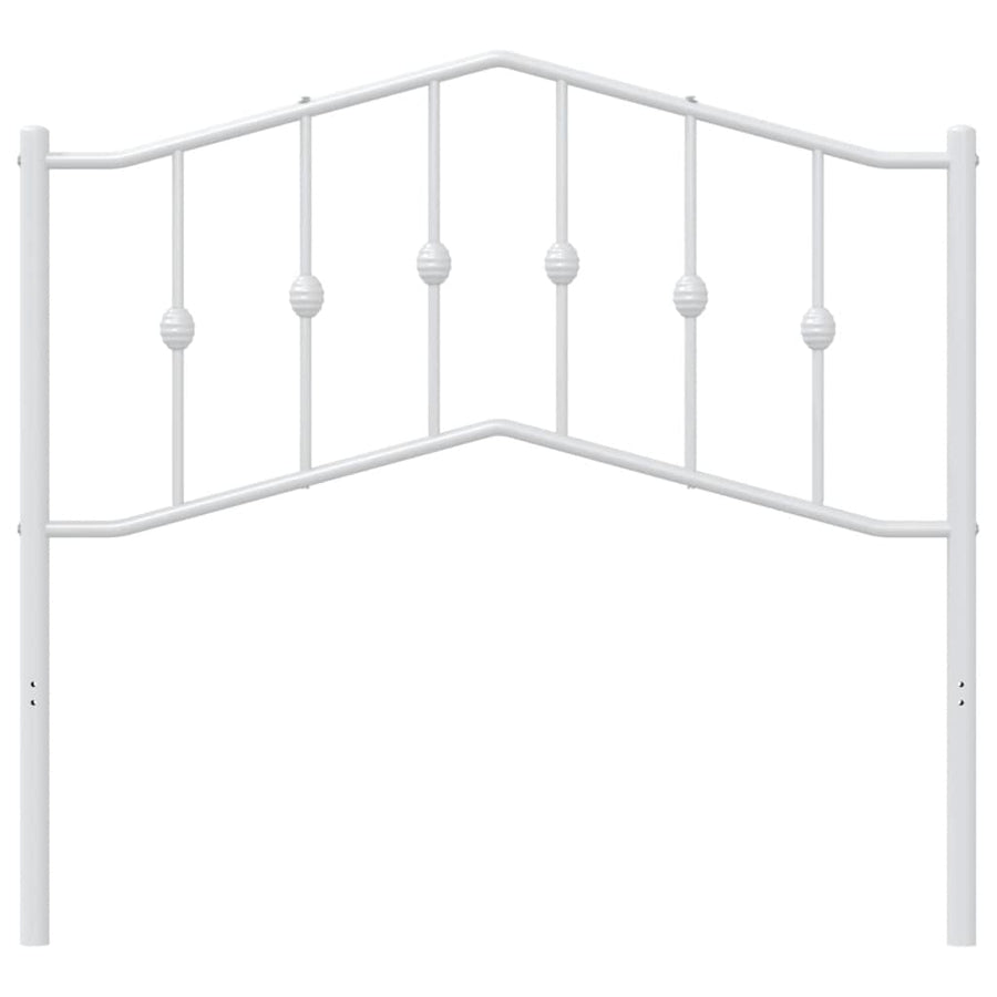 Hoofdbord Metaal 100 cm Wit
