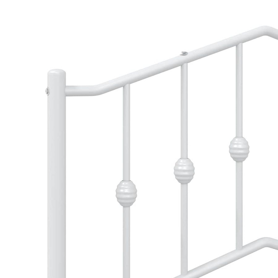 Hoofdbord Metaal 100 cm Wit