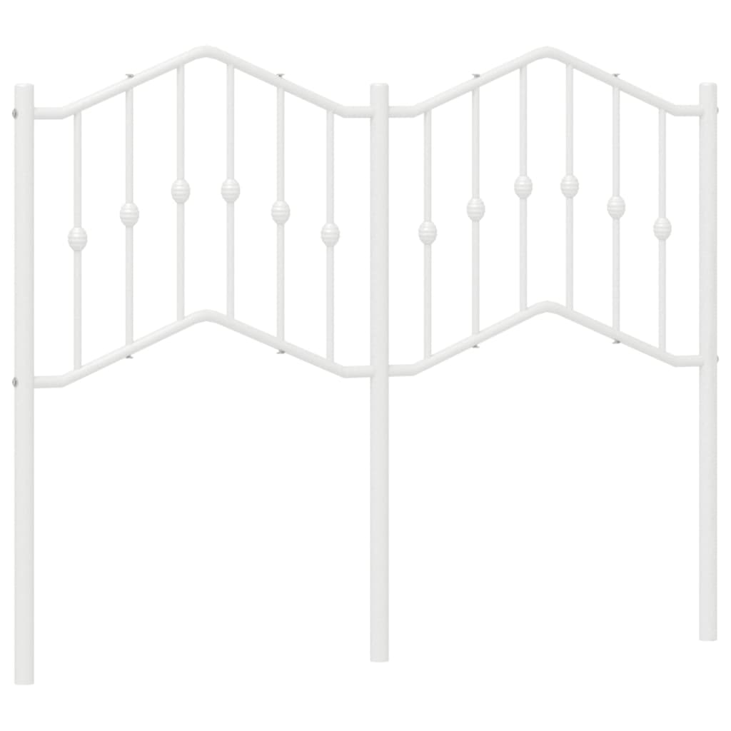 Hoofdbord Metaal 120 cm Wit