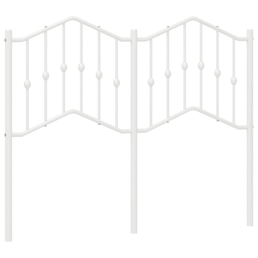 Hoofdbord Metaal 120 cm Wit