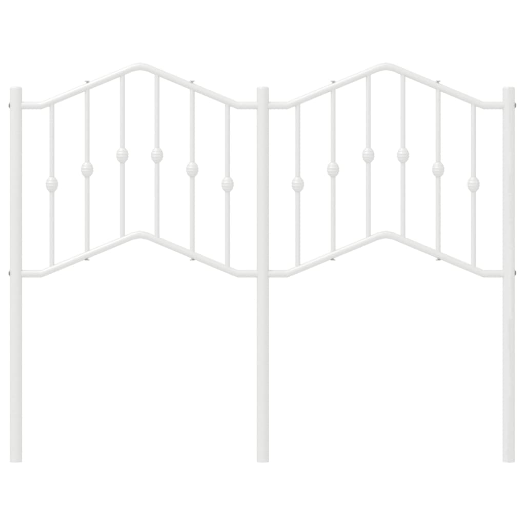 Hoofdbord Metaal 120 cm Wit