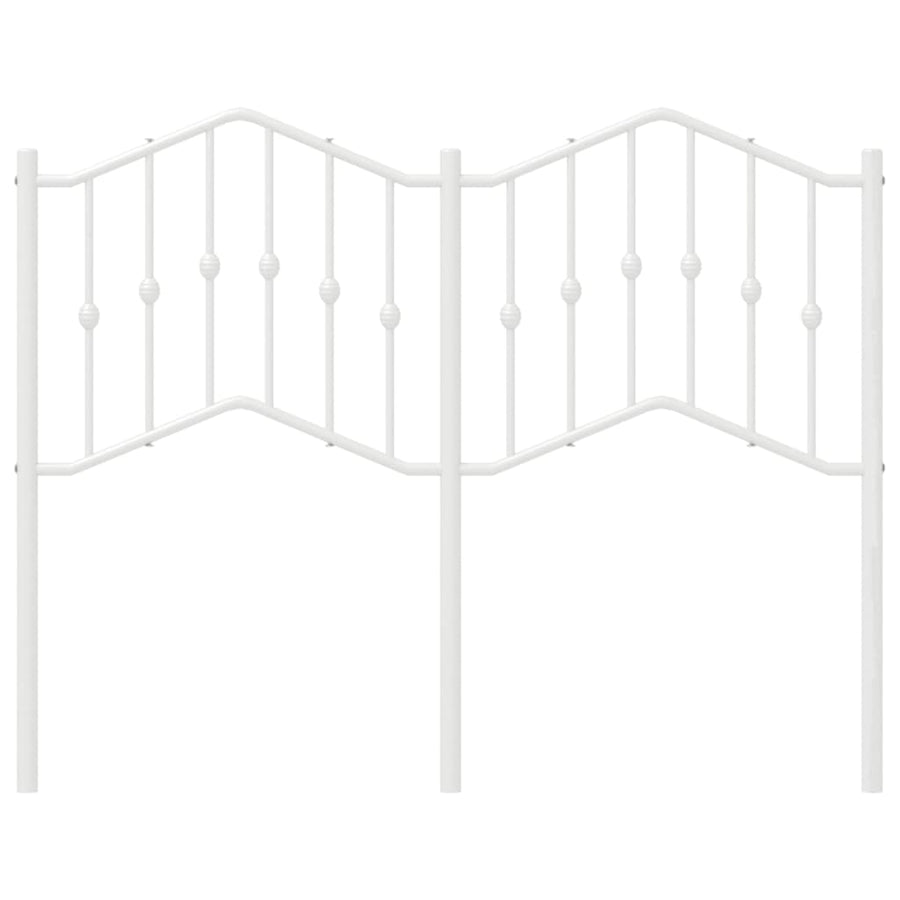 Hoofdbord Metaal 120 cm Wit