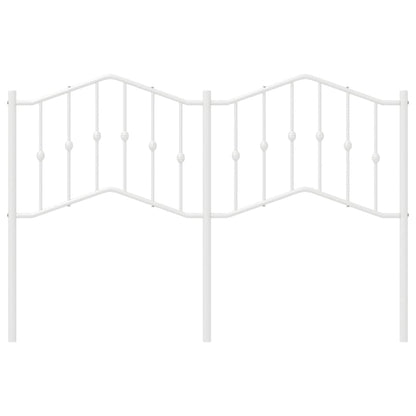 Vervangend hoofdbord 135 cm metaal wit
