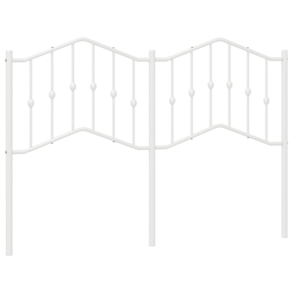 Hoofdbord Metaal 140 cm Wit