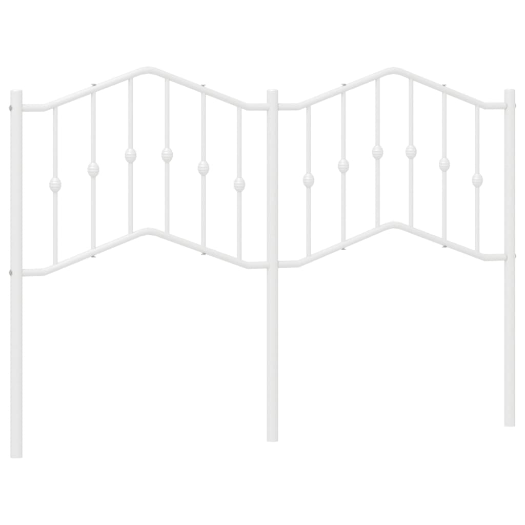 Hoofdbord Metaal 150 cm Wit