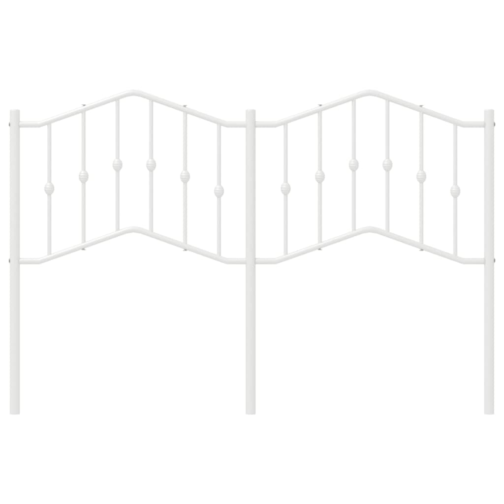 Hoofdbord Metaal 150 cm Wit