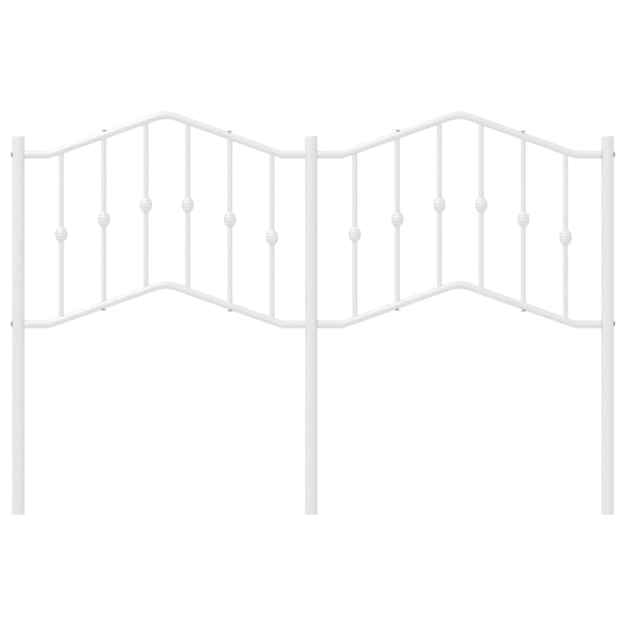 Hoofdbord Metaal 150 cm Wit