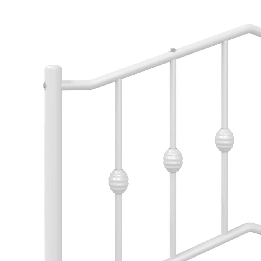 Hoofdbord Metaal 150 cm Wit