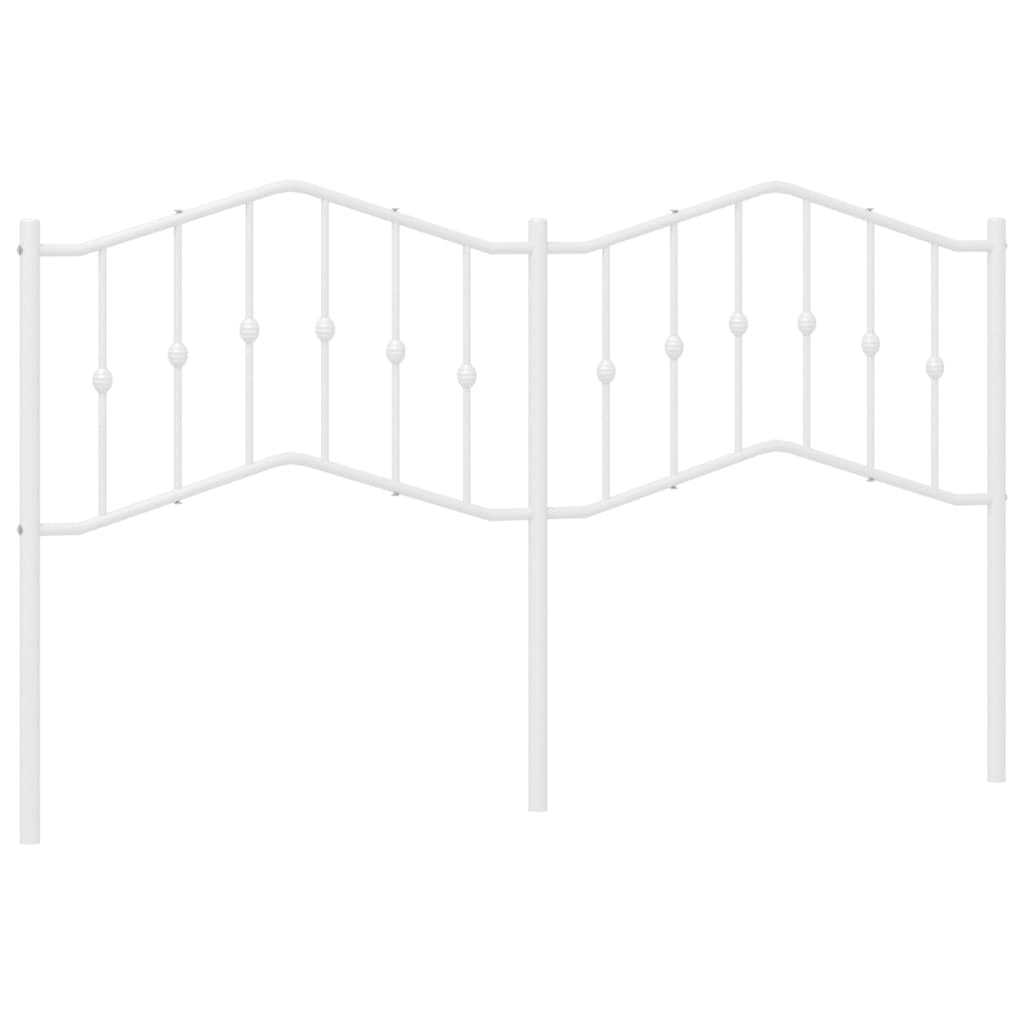 Hoofdbord Metaal 160 cm Wit