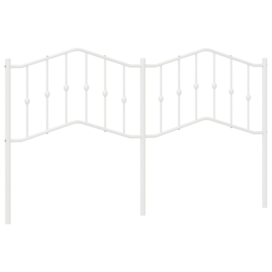 Hoofdbord Metaal 160 cm Wit