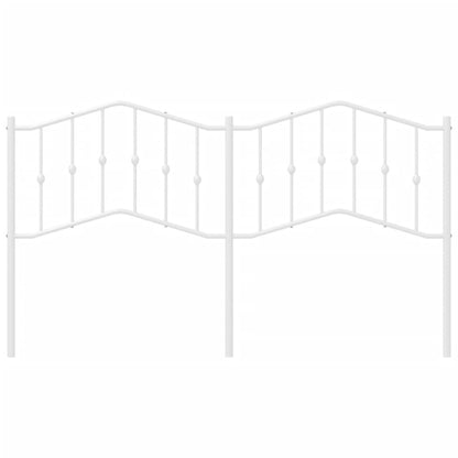 Hoofdbord Metaal 160 cm Wit