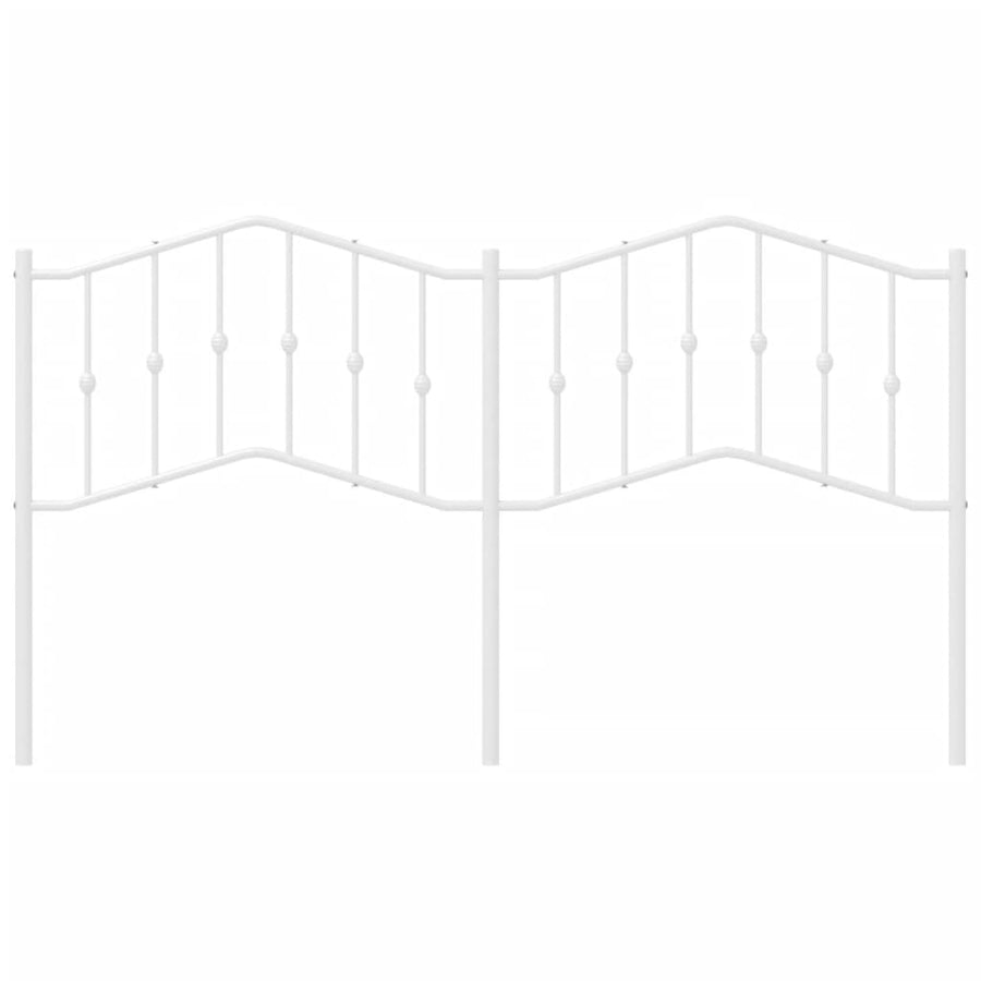 Hoofdbord Metaal 160 cm Wit