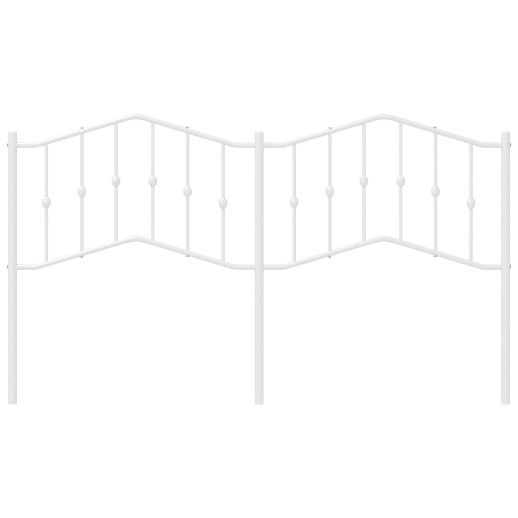 Hoofdbord Metaal 180 cm Wit