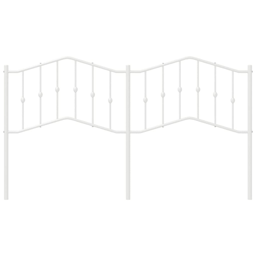 Hoofdbord Metaal 180 cm Wit