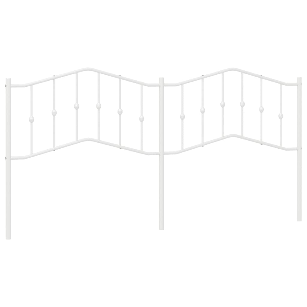 Hoofdbord Metaal 193 cm Wit