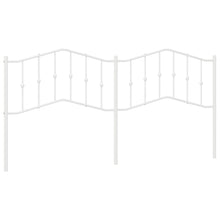 Hoofdbord Metaal 193 cm Wit