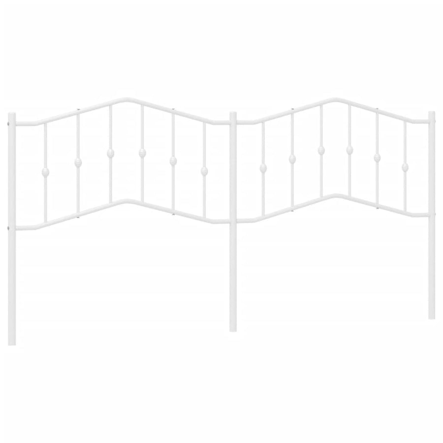 Hoofdbord Metaal 200 cm Wit