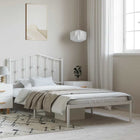 Bedframe metaal zwart 135x190 cm