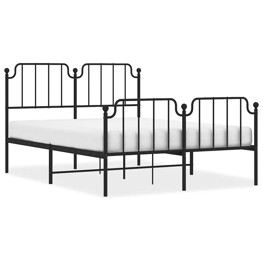 Bedframe Met Hoofd- En Voeteneinde Metaal 150 x 200 cm