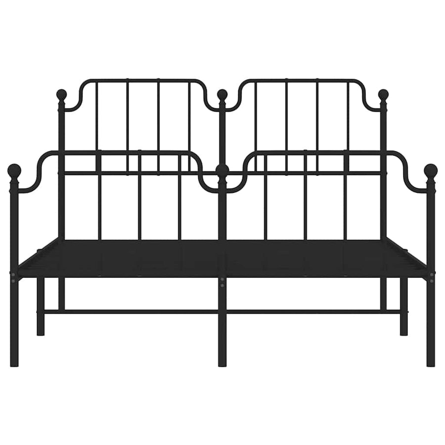Bedframe Met Hoofd- En Voeteneinde Metaal 150 x 200 cm
