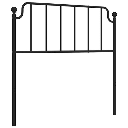 Vervangend hoofdbord 100 cm metaal zwart