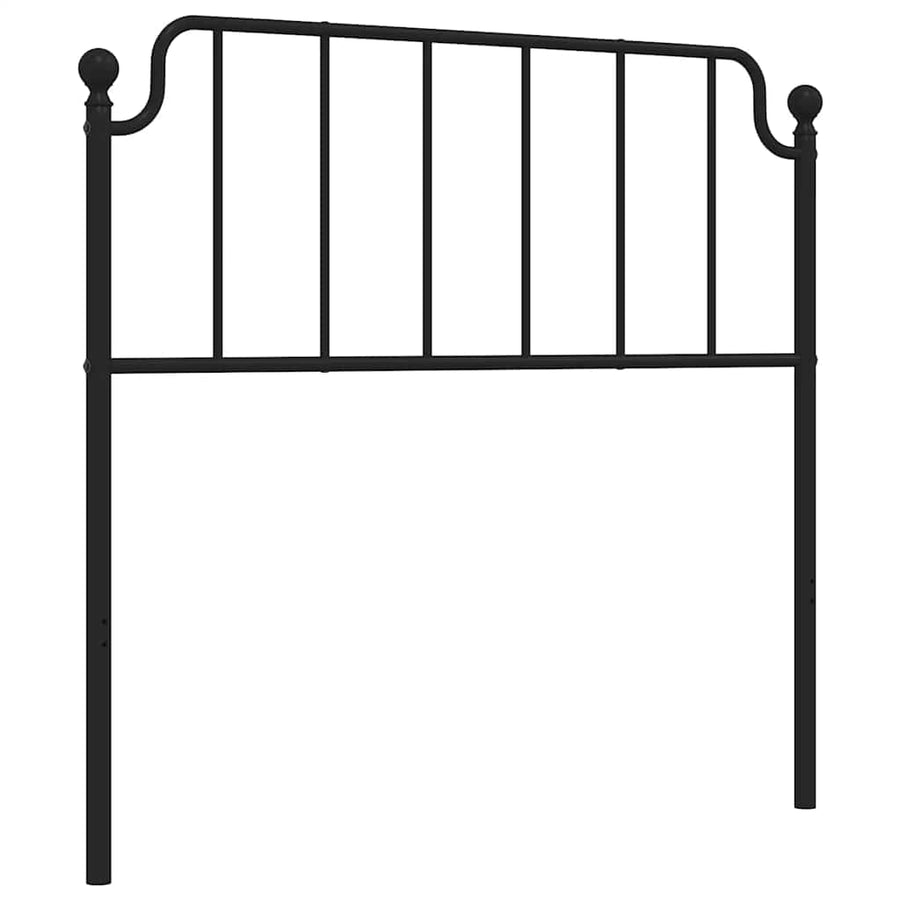 Vervangend hoofdbord 100 cm metaal zwart