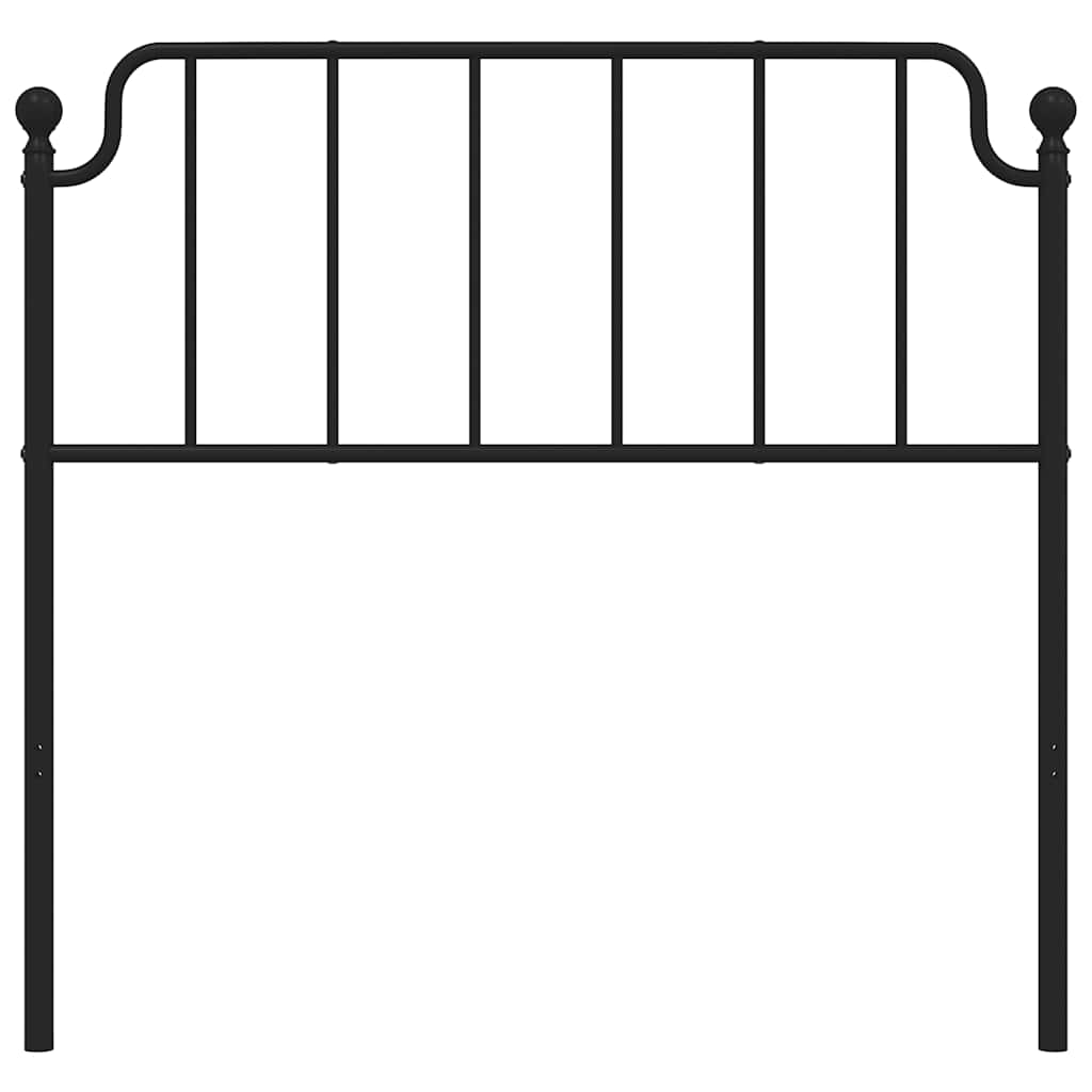 Vervangend hoofdbord 100 cm metaal zwart