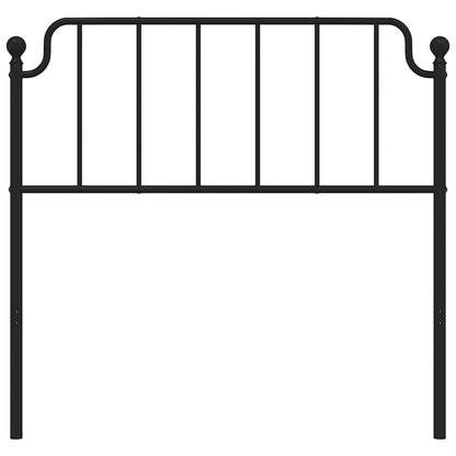 Vervangend hoofdbord 100 cm metaal zwart