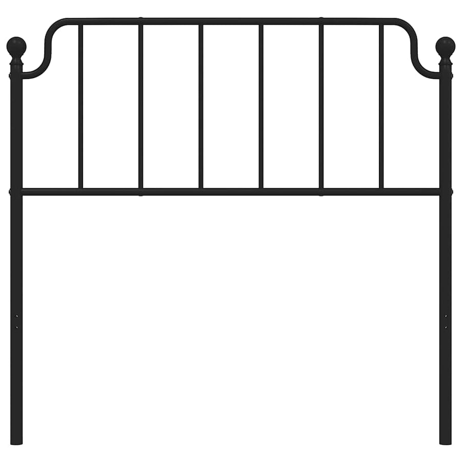 Vervangend hoofdbord 100 cm metaal zwart
