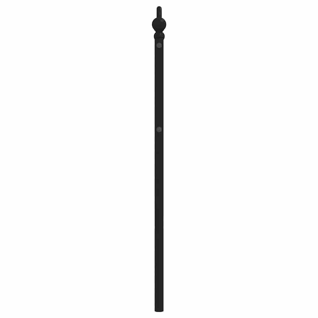 Vervangend hoofdbord 100 cm metaal zwart
