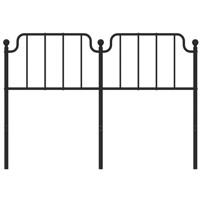 Vervangend hoofdbord 150 cm metaal zwart