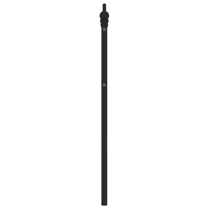Vervangend hoofdbord 150 cm metaal zwart