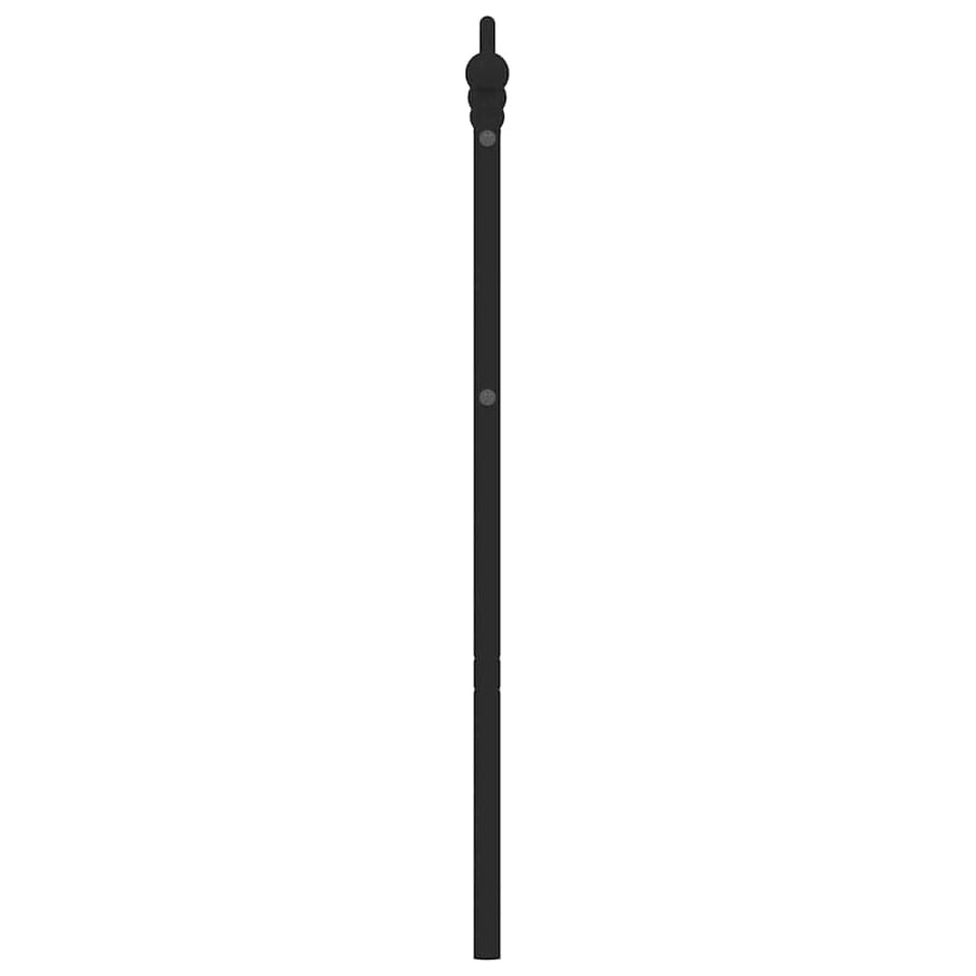 Vervangend hoofdbord 150 cm metaal zwart