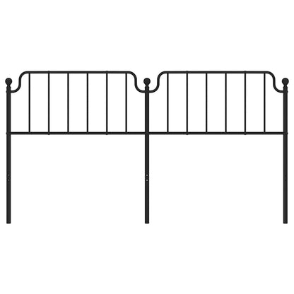 Vervangend hoofdbord 180 cm metaal zwart
