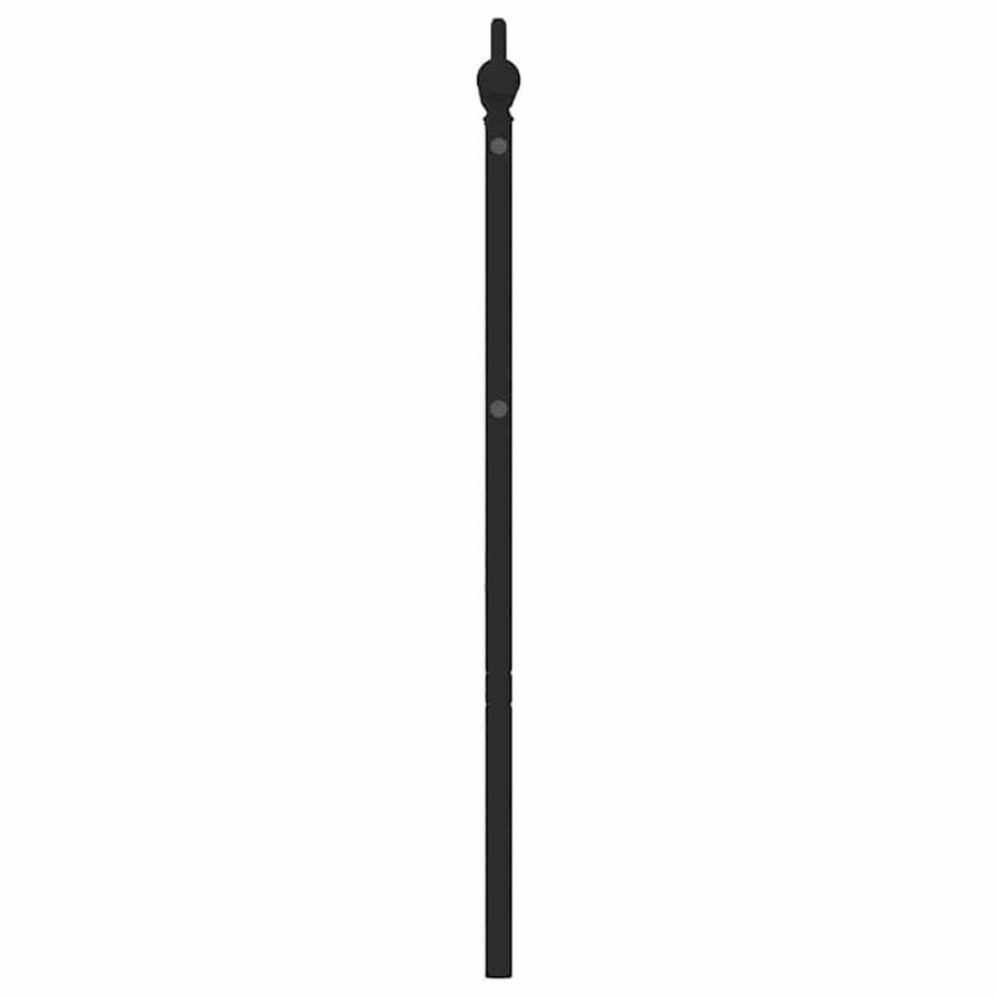 Vervangend hoofdbord 180 cm metaal zwart