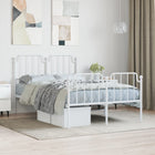 Bedframe metaal wit 120x200 cm