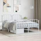 Bedframe metaal wit 140x190 cm